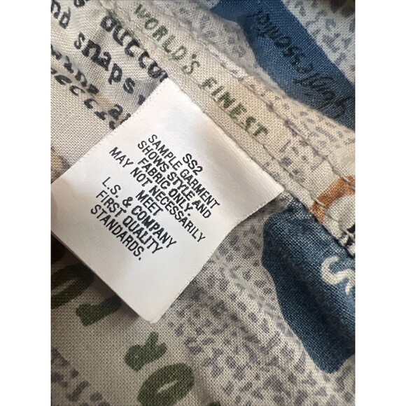 Levis Vtg USA Denim Vest Lined Sample Clothing Size Large? Read Reversible - Picture 12 of 16